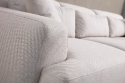 Sofa Med Sjeselong-Jaguar 4-seters Sofa med Divan Hvit