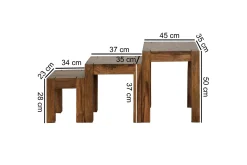 Wohnling Jaisen Settbord 45 cm 3 Bord