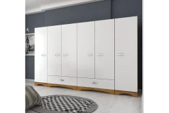 Garderober & Garderobesystem-Jaitun Garderobe 243x181 cm Hvit/Brun