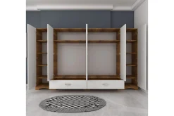 Garderober & Garderobesystem-Jaitun Garderobe 243x181 cm Hvit/Brun