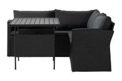Comfort Garden Puteoppbevaring & Møbelbeskyttelse|Hagemøbler Barn-James Light Sofagruppe 5-seter Svart