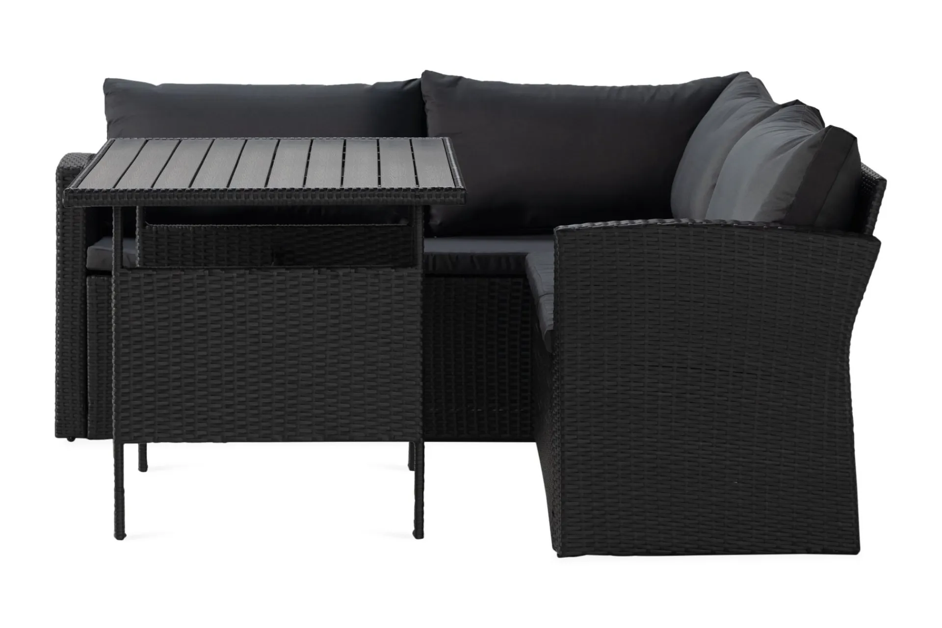 Comfort Garden Puteoppbevaring & Møbelbeskyttelse|Hagemøbler Barn-James Light Sofagruppe 5-seter Svart
