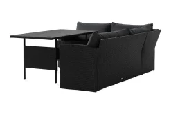 Comfort Garden Puteoppbevaring & Møbelbeskyttelse|Hagemøbler Barn-James Light Sofagruppe 5-seter Svart