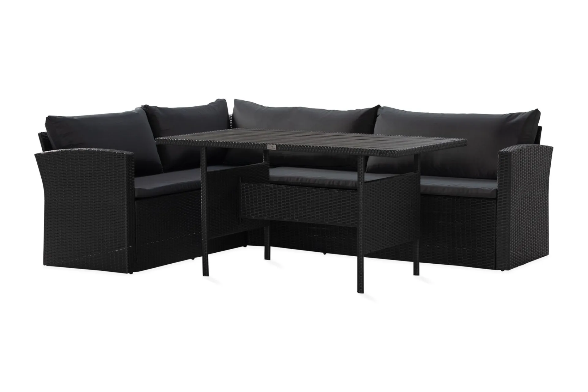 Comfort Garden Puteoppbevaring & Møbelbeskyttelse|Hagemøbler Barn-James Light Sofagruppe 5-seter Svart