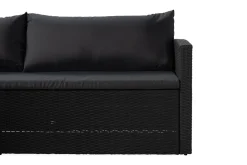 Comfort Garden Puteoppbevaring & Møbelbeskyttelse|Hagemøbler Barn-James Light Sofagruppe 5-seter Svart