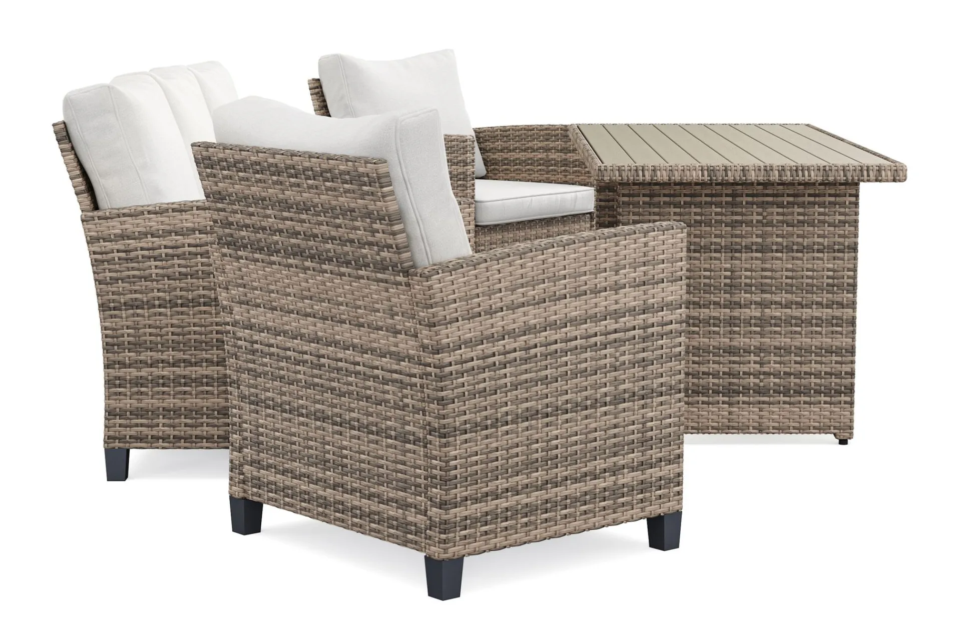 Comfort Garden Loungesett|Loungesett-James Light sofagruppe utendørs i kunstrotting Beige