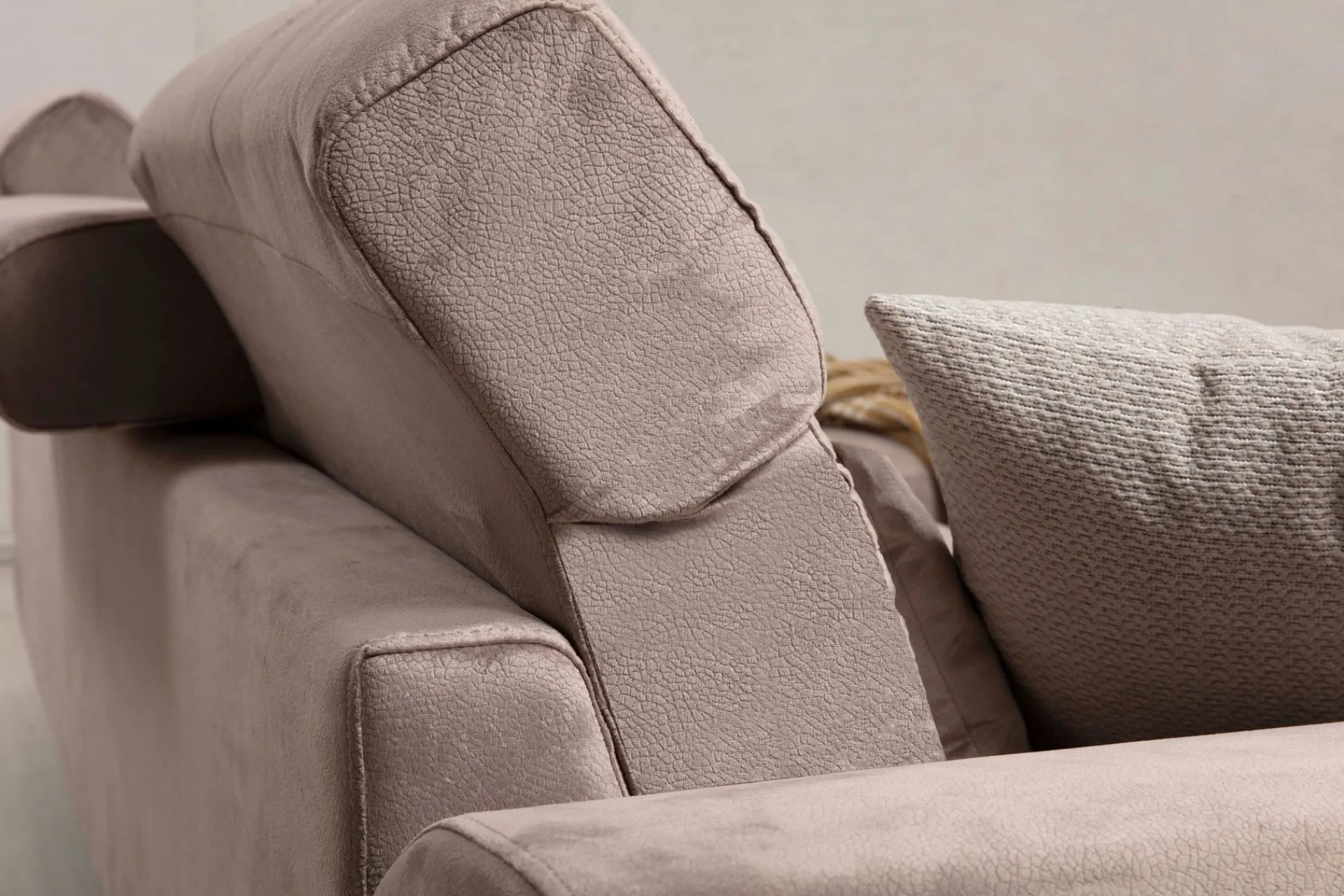 Sofa Med Sjeselong-Jaraad Divansofa Høyre Lys Beige