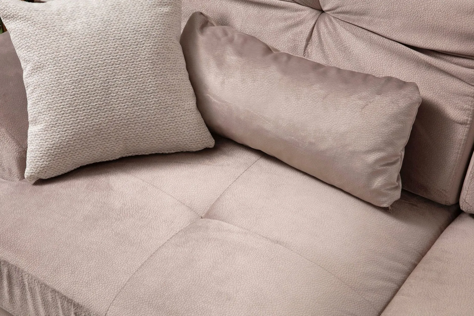 Sofa Med Sjeselong-Jaraad Divansofa Høyre Lys Beige