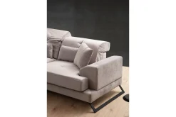 Hjørnesofa|Velour Sofa & Fløyel Sofa-Jaraad Divansofa 3-seters Grey