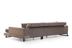 Hjørnesofa|Velour Sofa & Fløyel Sofa-Jaraad Divansofa 3-seters Grey