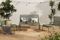 Comfort Garden Pumper Og Irrigasjon|Loungestol Ute-Jarva liten 4-seters sofagruppe utendørs i metall Oliv