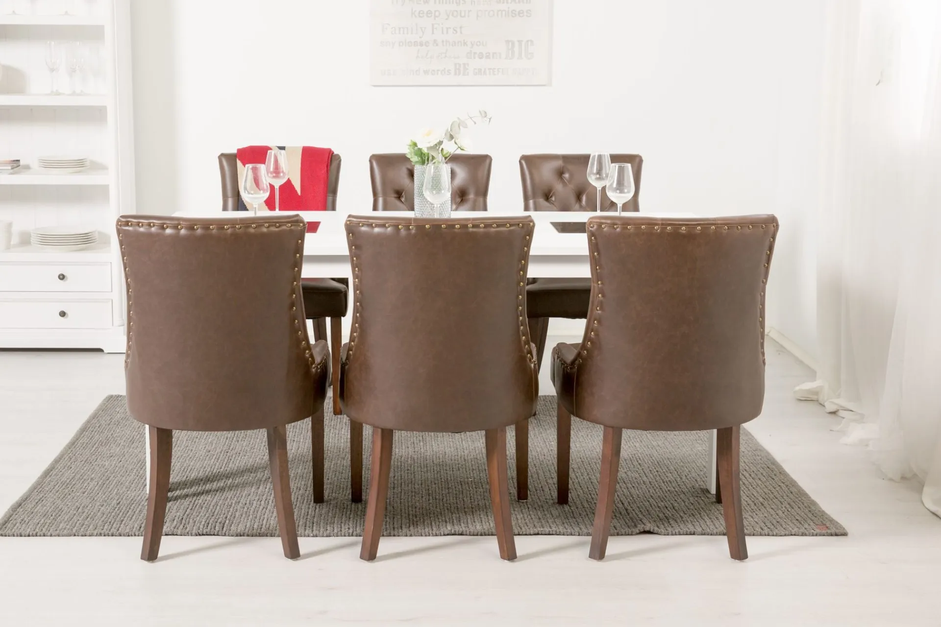Basic Home Jasmin Spisegruppe 180 cm med 6 Tuva Lenestol