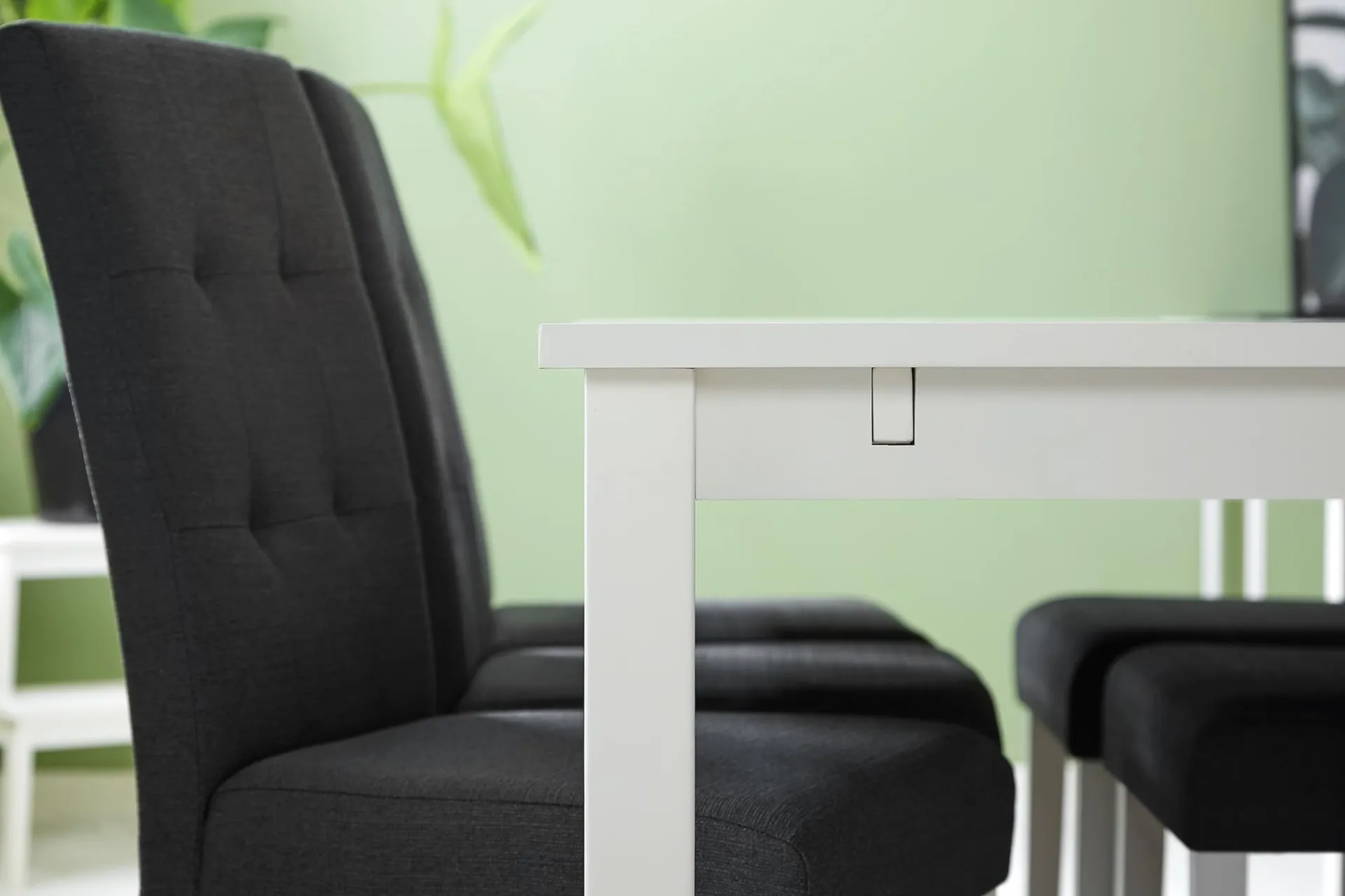 Basic Home Spisegrupper-Jasmin Spisegruppe 180 cm Rektangulært spisebord med 6 Viktor Spisestoler Hvit