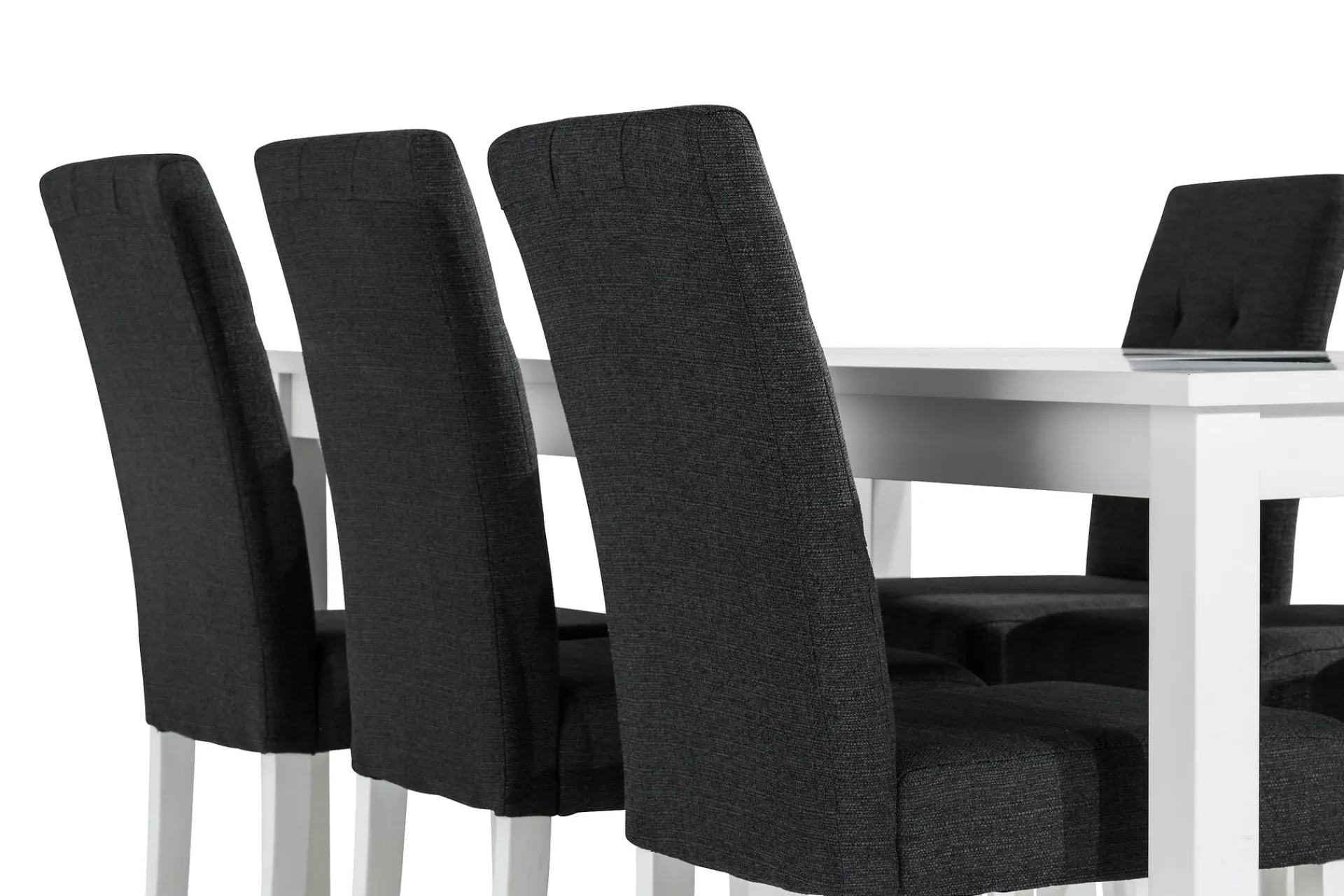 Basic Home Spisegrupper-Jasmin Spisegruppe 180 cm Rektangulært spisebord med 6 Viktor Spisestoler Hvit