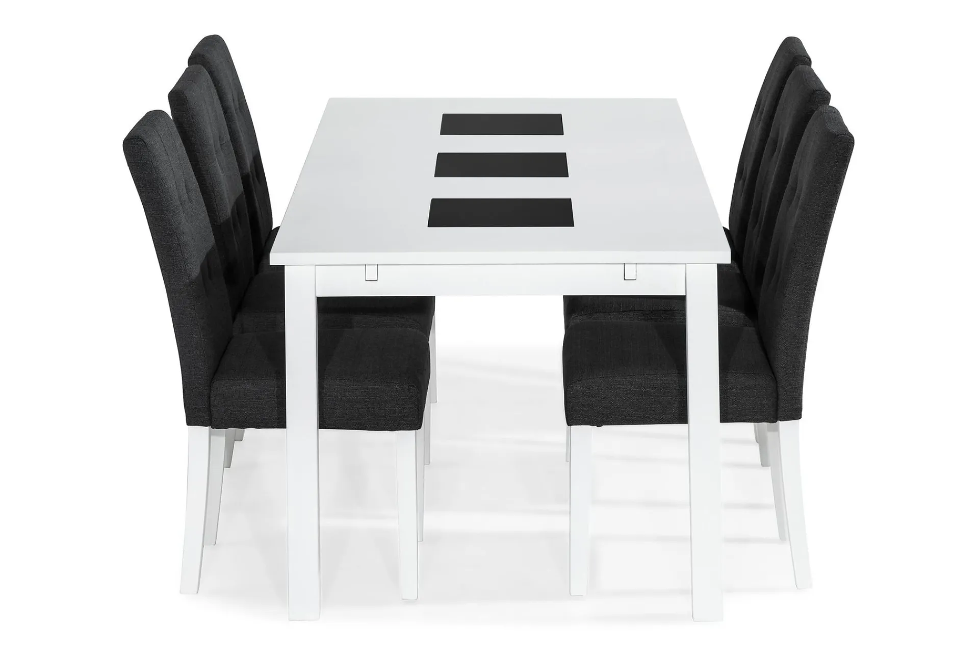 Basic Home Spisegrupper-Jasmin Spisegruppe 180 cm Rektangulært spisebord med 6 Viktor Spisestoler Hvit