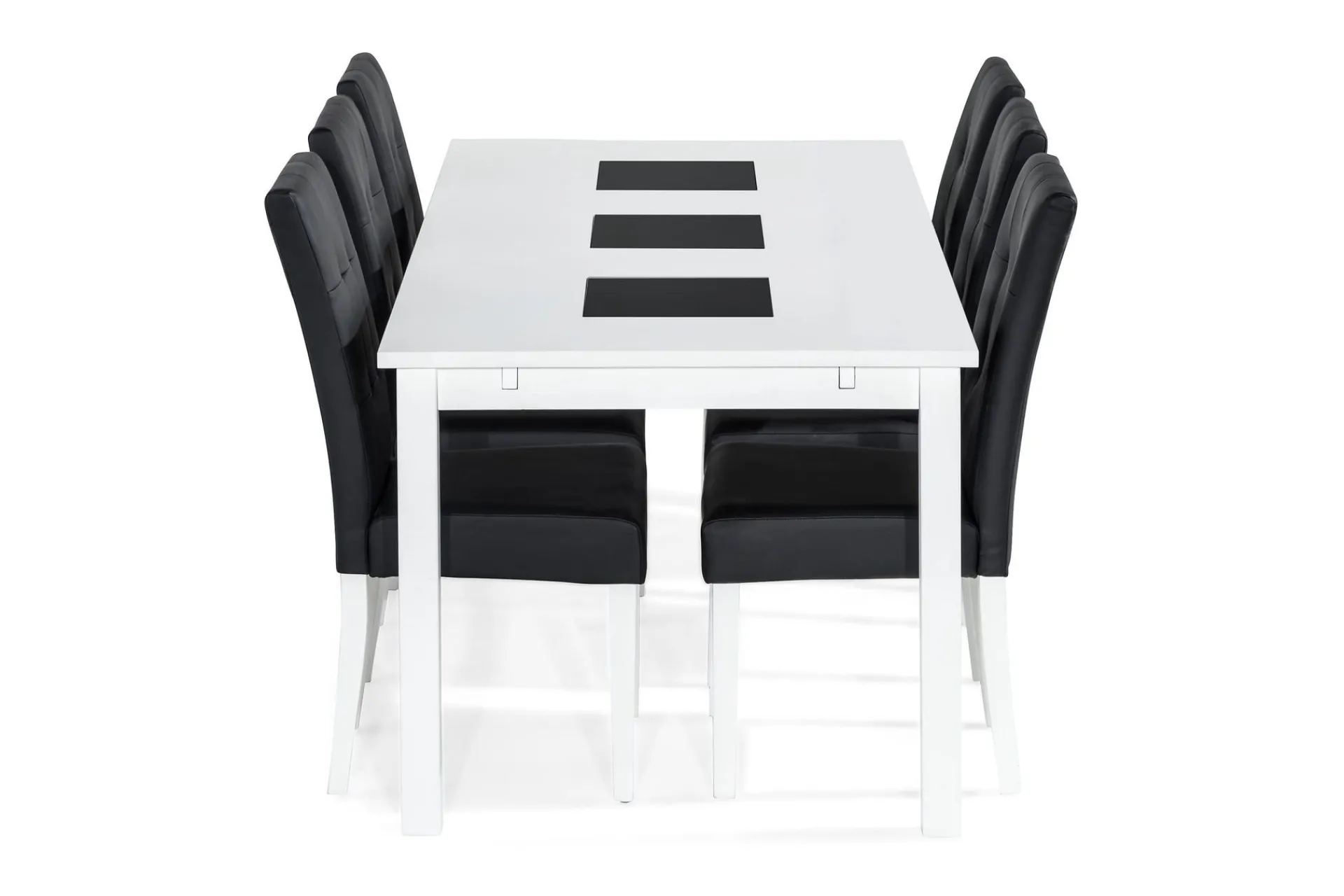 Basic Home Sminkebord & Toalettbord|Spisegrupper-Jasmin Spisegruppe 180 + 6 Stoler Uttrekkbart spisebord Hvit