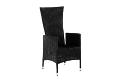 Comfort Garden Jenny spisestol utendørs justerbar – justerbar utendørs lenestol i kunstrotting