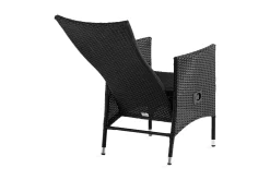 Comfort Garden Jenny spisestol utendørs justerbar – justerbar utendørs lenestol i kunstrotting
