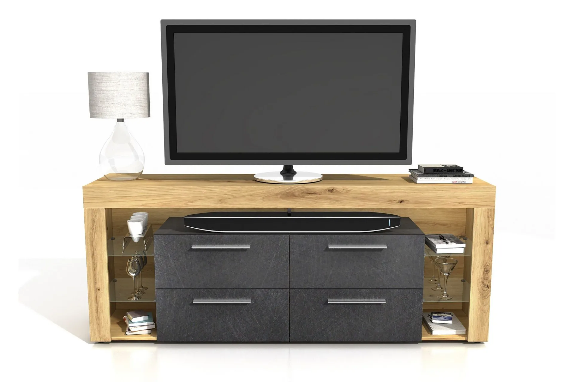 Tv-Benk & Mediabenk-Jernae TV-Benk 180 cm Brun