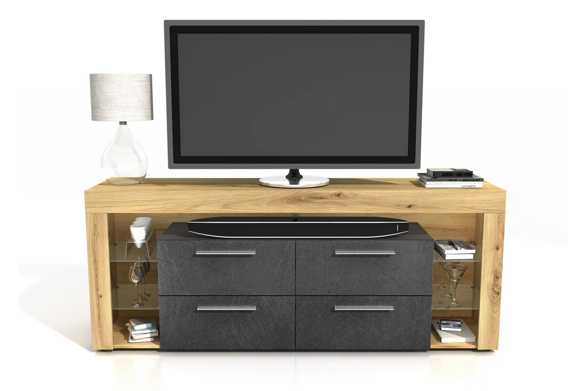 Tv-Benk & Mediabenk-Jernae TV-Benk 180 cm Brun