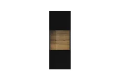 Vitrineskap|Skap-Jestine Vitrineskap 95 cm Svart