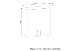 Oppbevaringsskap|Skap-Jhosep Baderomskap 70 cm Hvit