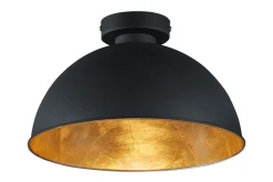 Trio Lighting Kjøkkenlampe|Taklampe-Jimmy Plafond 31 cm 1xE27 sort / gull Svart,Gull