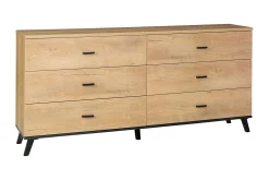 Sideboard & Skjenker-John Skjenk 181x40x84 cm Svart,Eik