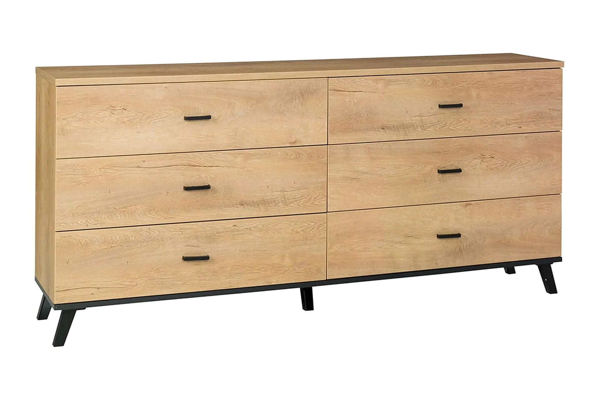 Sideboard & Skjenker-John Skjenk 181x40x84 cm Svart,Eik
