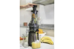 Black+Decker Produkter For Å Varme & Koke|Kjøkkenutstyr-Juicepresse Slow Juicer BXJE200E Børstet Rustfritt Stål Grey