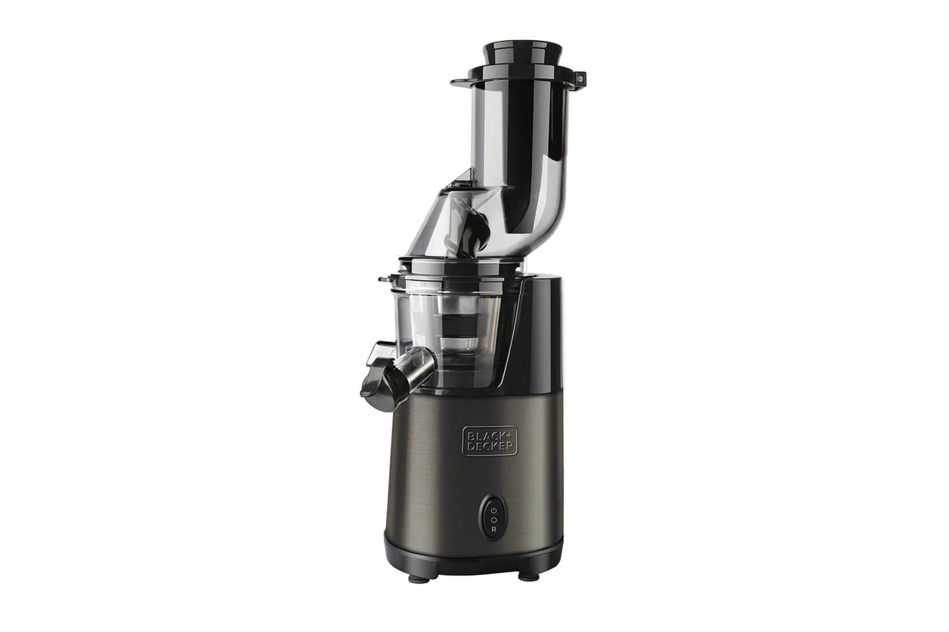 Black+Decker Produkter For Å Varme & Koke|Kjøkkenutstyr-Juicepresse Slow Juicer BXJE200E Børstet Rustfritt Stål Grey
