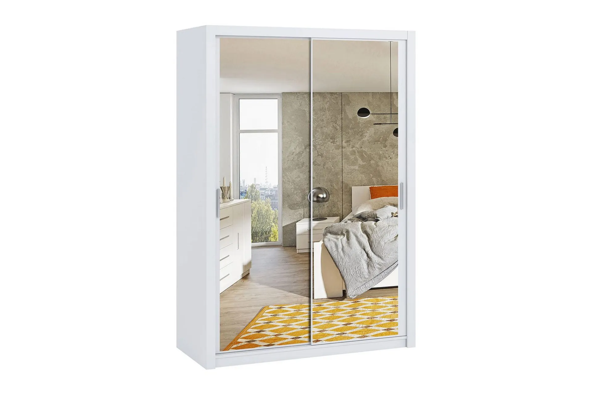 Concept 55 Garderober & Garderobesystem-Julissa Garderobe 150 cm med Speil Hvit