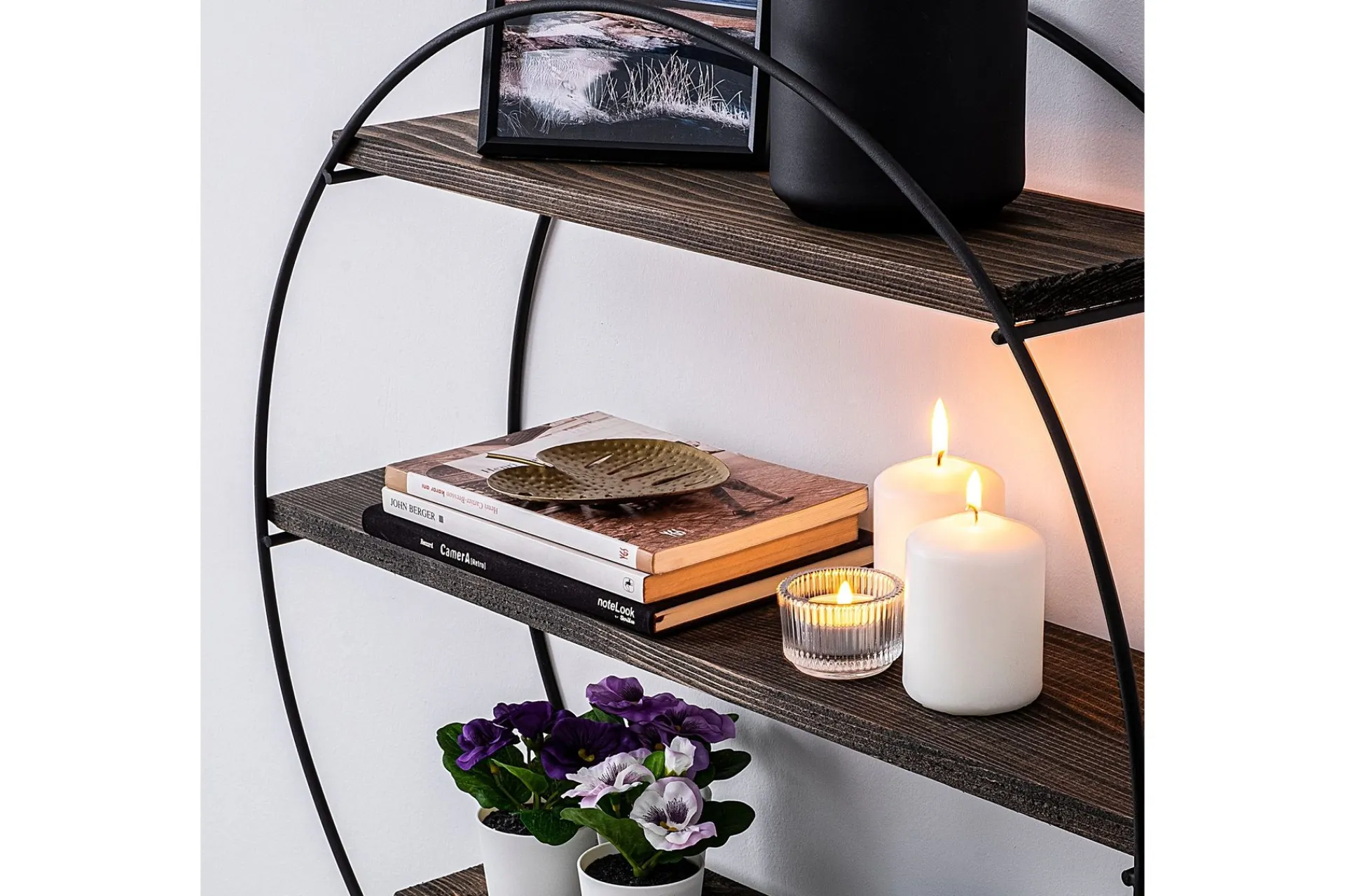 Vegghylle-Jundiai Vegghylle 60x15 cm 3 Hyller Svart