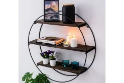 Vegghylle-Jundiai Vegghylle 60x15 cm 3 Hyller Svart