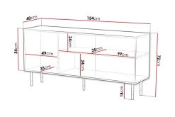 Scandinavian Choice Oppbevaringsskap|Skap-Juniskär Highboard Svart