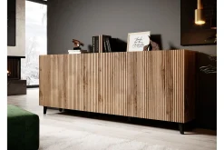 Scandinavian Choice Oppbevaringskiste|Entrekommode-Juniskär Skjenk med oppbevaring tre 40x82x200 cm Eik