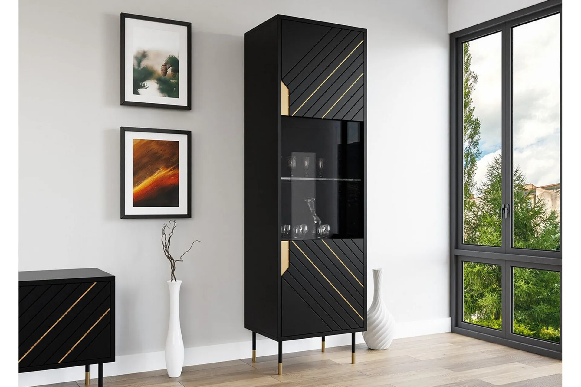 Scandinavian Choice Juniskär Vitrineskap 180 cm