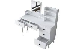 Sminkebord & Toalettbord-Junji Sminkebord 118,2x93,8 cm Hvit