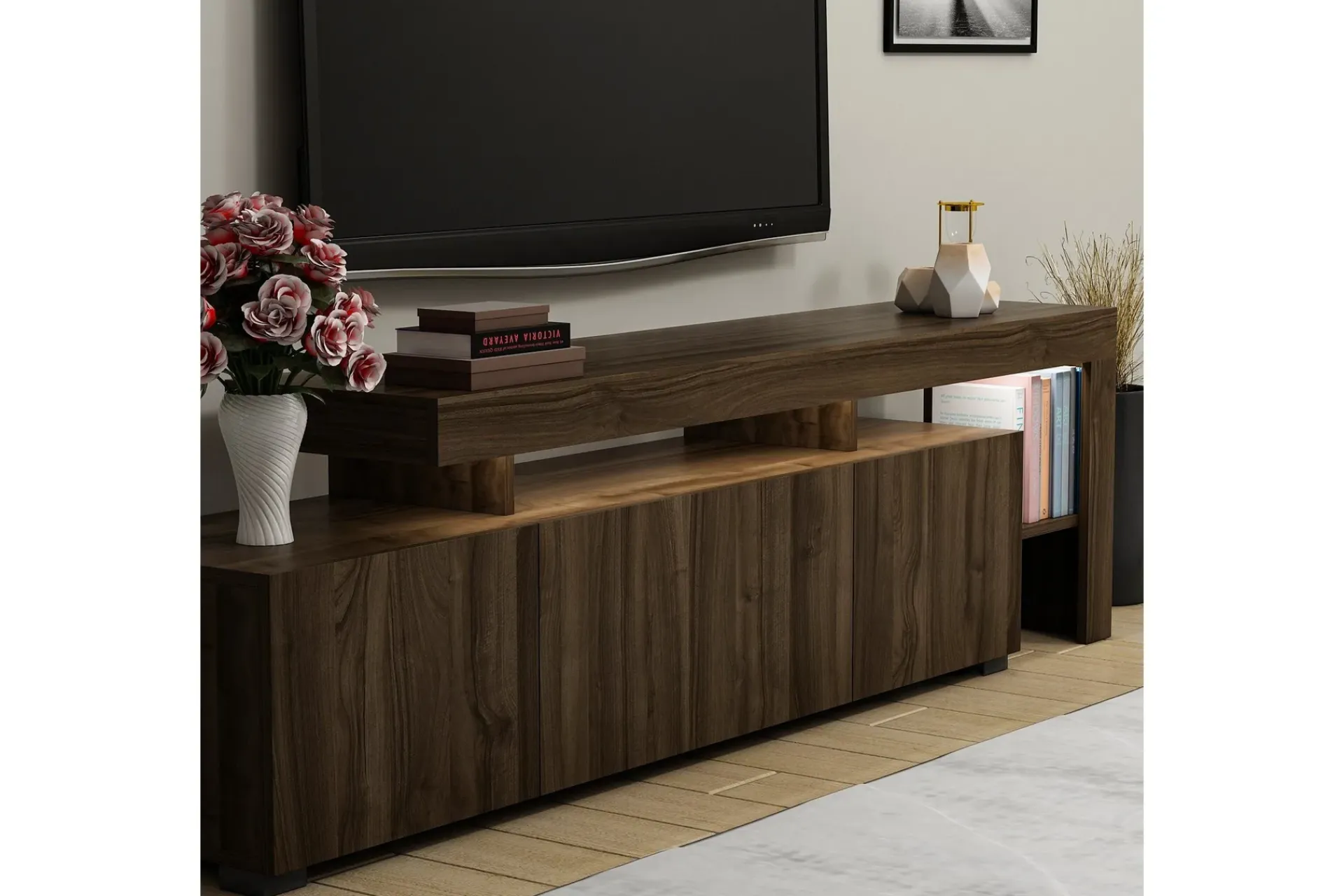 Tv-Benk & Mediabenk-Jurukovo TV-benk 192x37 cm Brun
