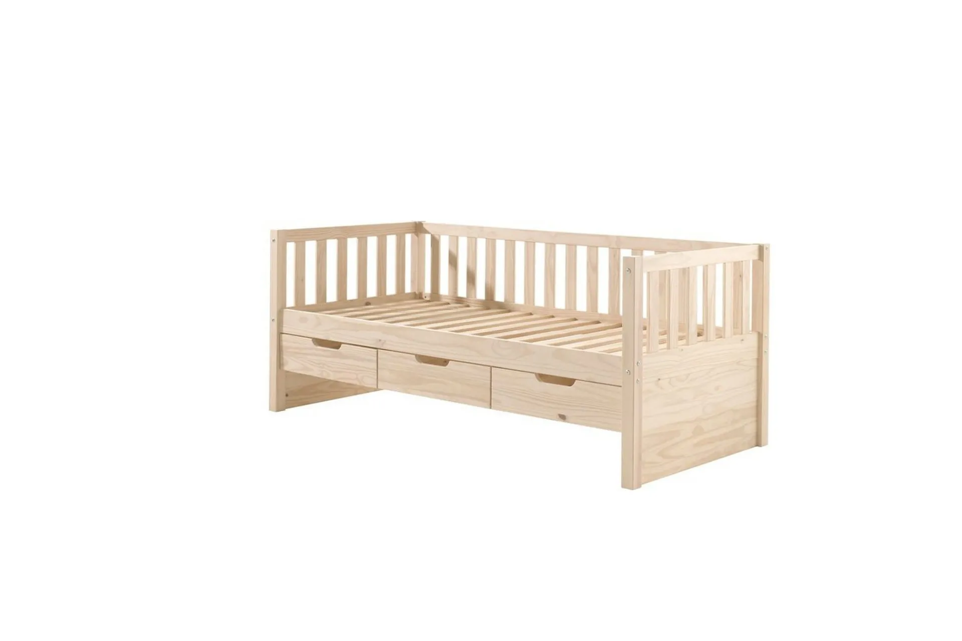 Barneseng & Juniorseng-Kabin seng Fritz Naturlig, Med skuff Natural