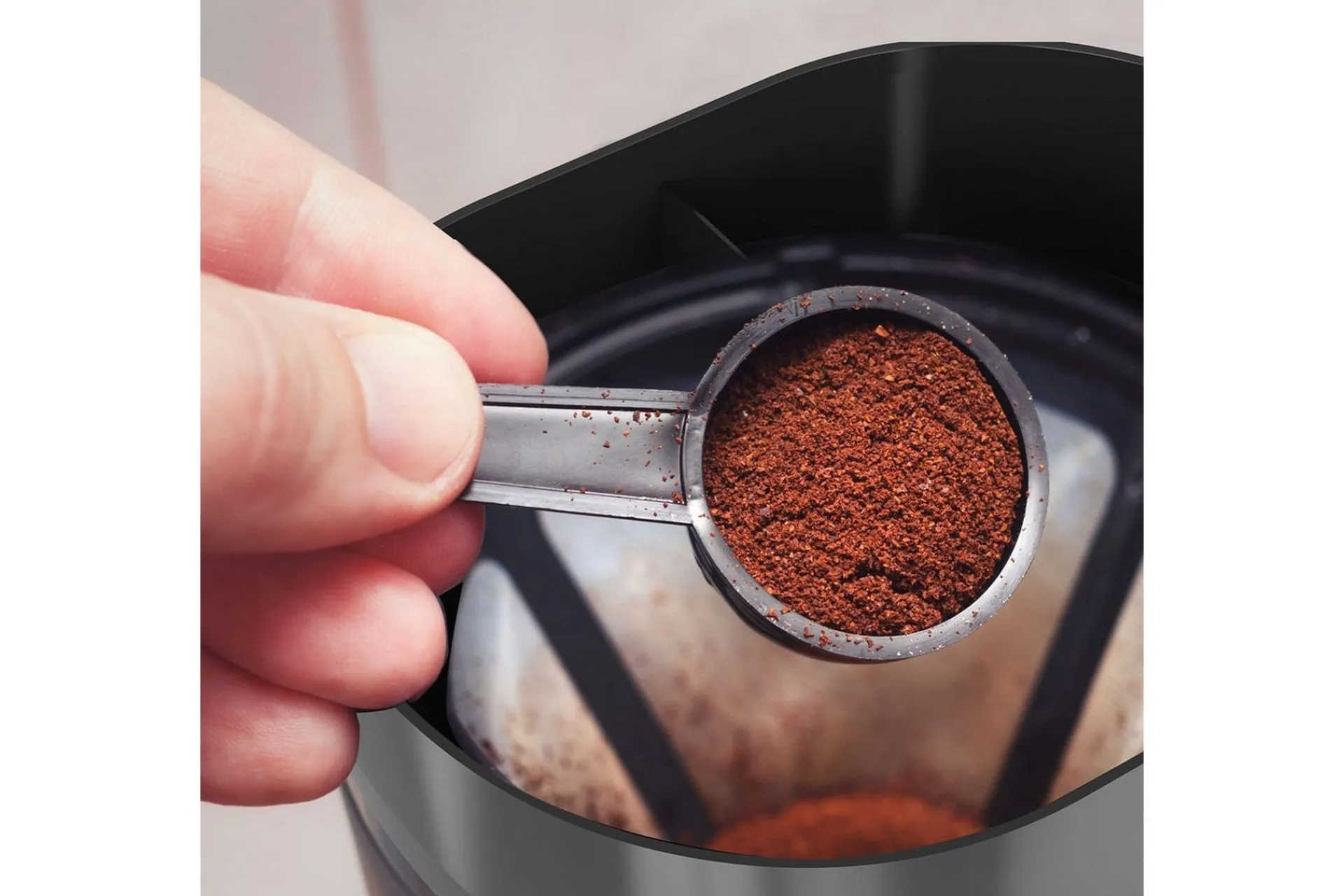 Black+Decker Kaffemaskin & Kaffetilbehør|Kjøkkenutstyr-Kaffetrakter LCD 12 Kopper Sølv