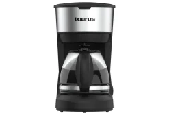 Kaffemaskin & Kaffetilbehør|Kjøkkenutstyr-Kaffetrakter Taurus Verona 6 Kopper Inox Svart,Sølv