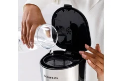 Kaffemaskin & Kaffetilbehør|Kjøkkenutstyr-Kaffetrakter Taurus Verona 6 Kopper Inox Svart,Sølv