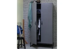 WOOOD Kommode Barnerom|Skap Barnerom-Kahe Garderobe 100x195 cm Svart,Grey