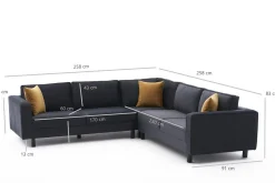 Kaletea Sofa m. Divan 4-seters