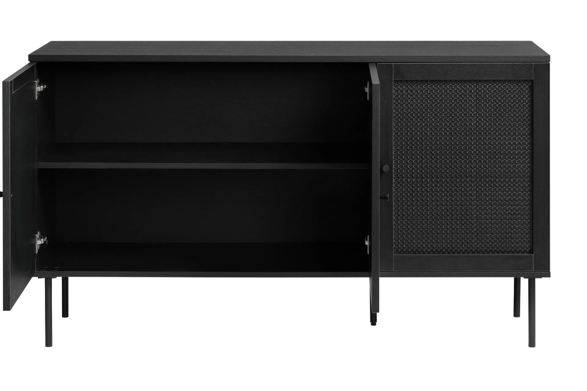 Sideboard & Skjenker-Kamello Sideboard 140 cm Svart