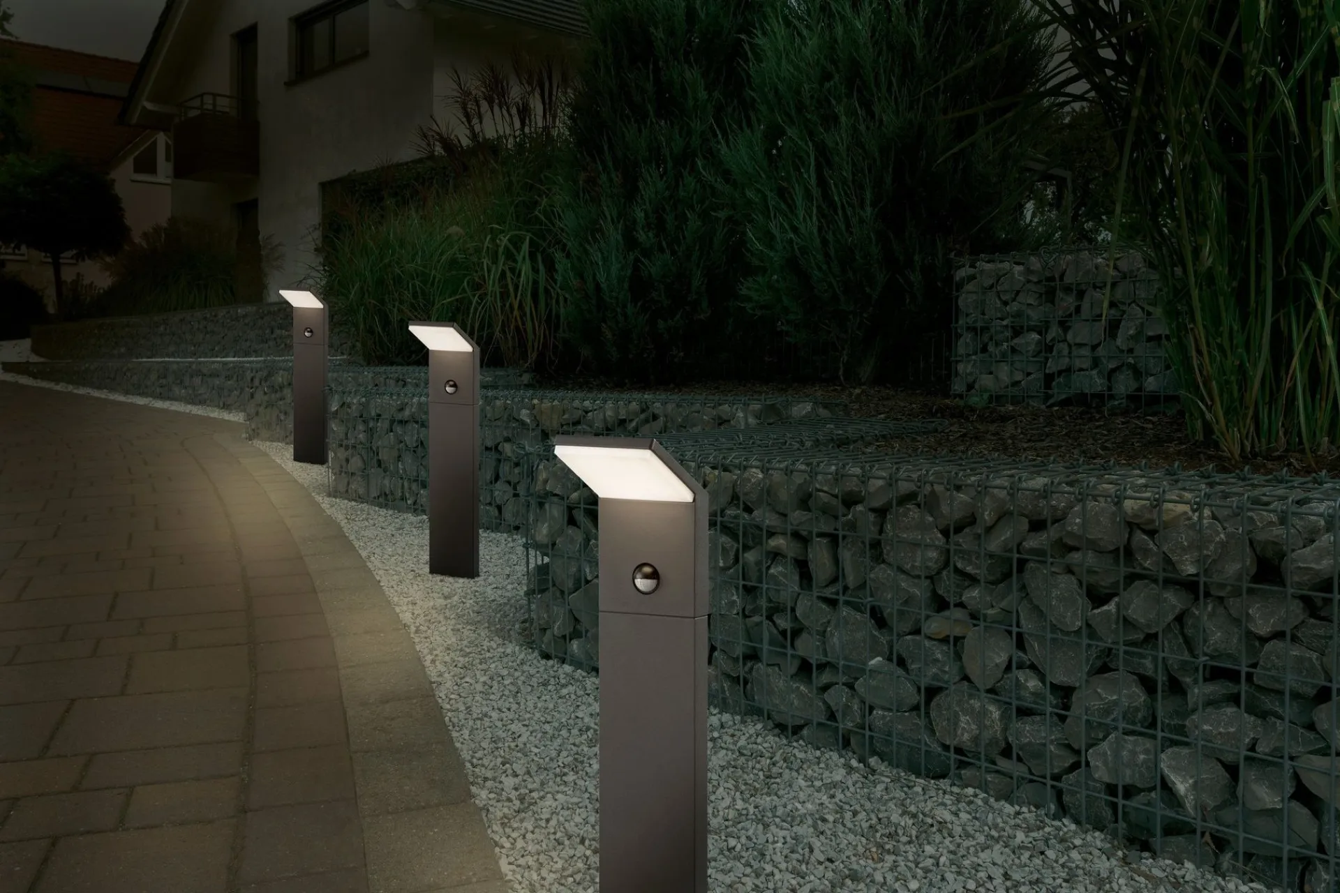 Trio Lighting Fasadebelysning|Utelampe-Kanter Lysstolpe LED