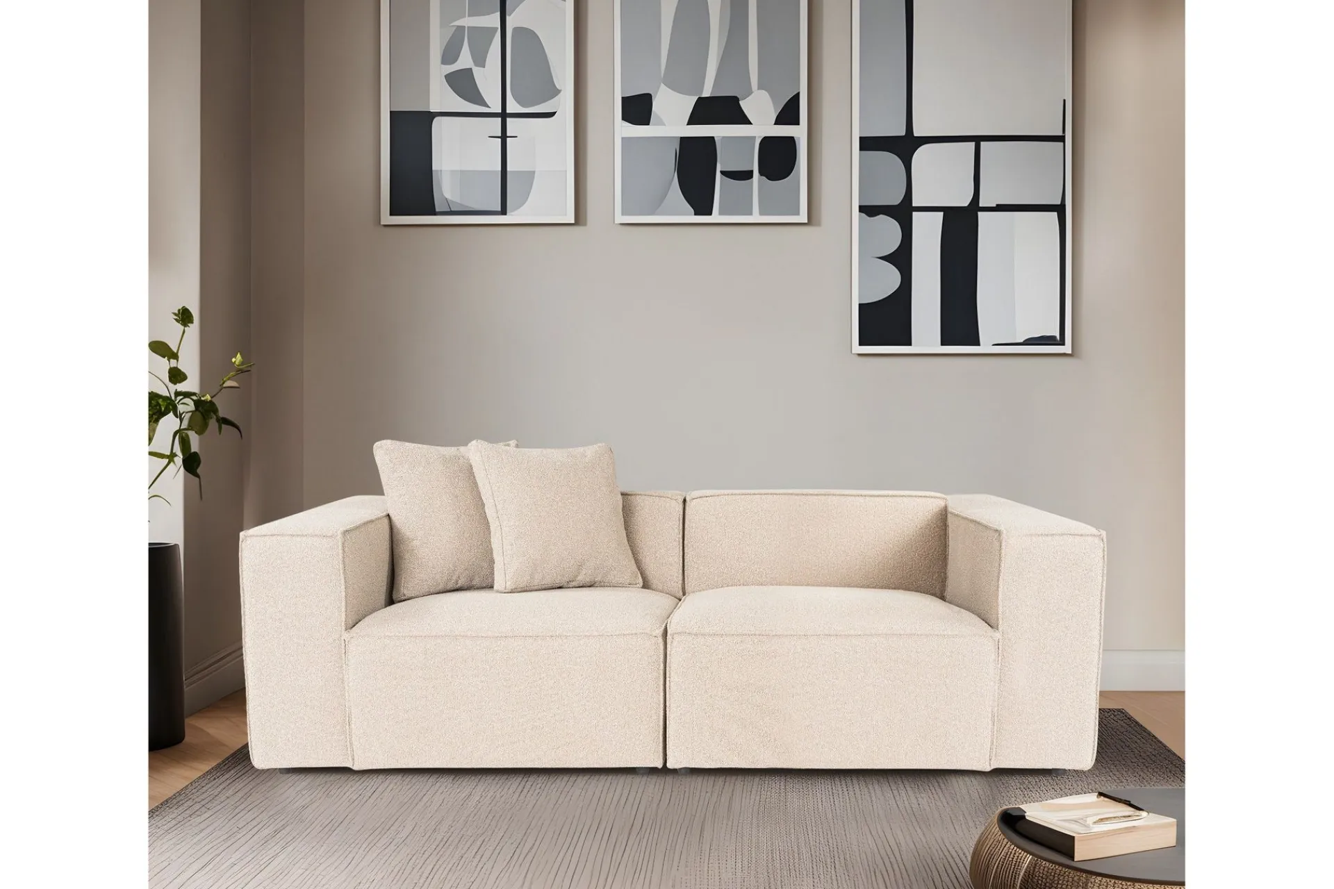 2 Seter Sofa-Kaolins Sofa 2-seter Beige