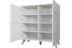 Kommode|Gangoppbevaring-Kardos Kommode 110 cm Svart,tre
