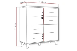 Kardos Kommode 45x110 cm